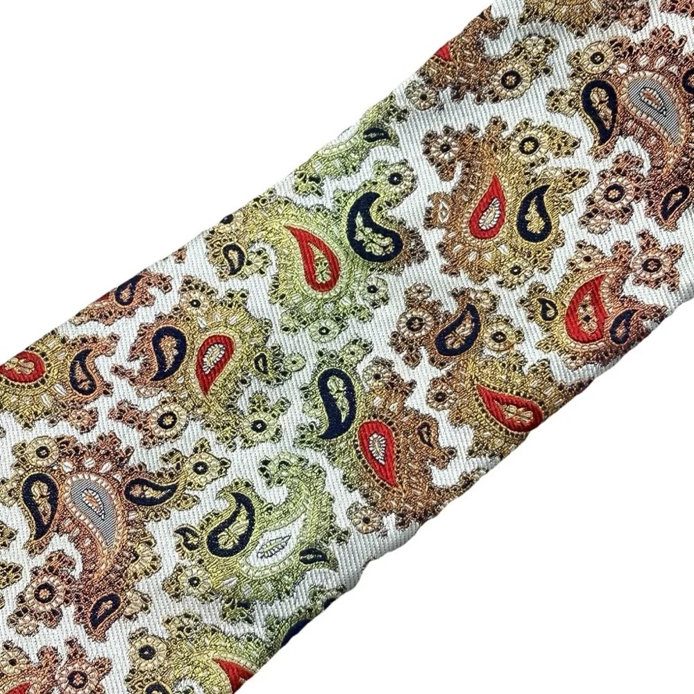 Silk Paisley Tie Business Formal Office Wedding‎ Classic Boho